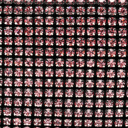 Alexander Wang Mesh Crystal Rhinestone Mini Heiress Pouch Pink 7 of 9