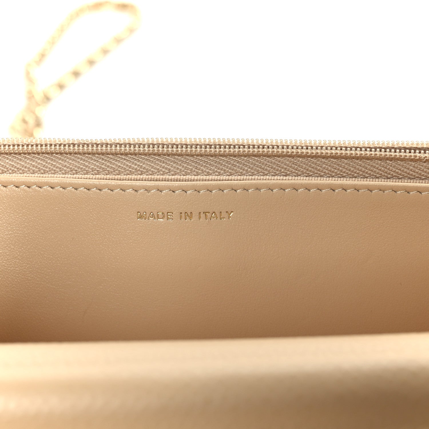 Chanel Caviar Quilted Wallet on Chain WOC Beige 7 of 12