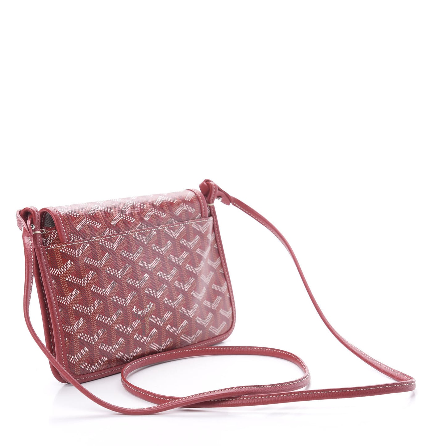 Goyardine Plumet Wallet Clutch Red