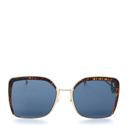 Fendi Metal Acetate F is Fendi FF Square Sunglasses FF 0294/S Blue Havana 2 of 7