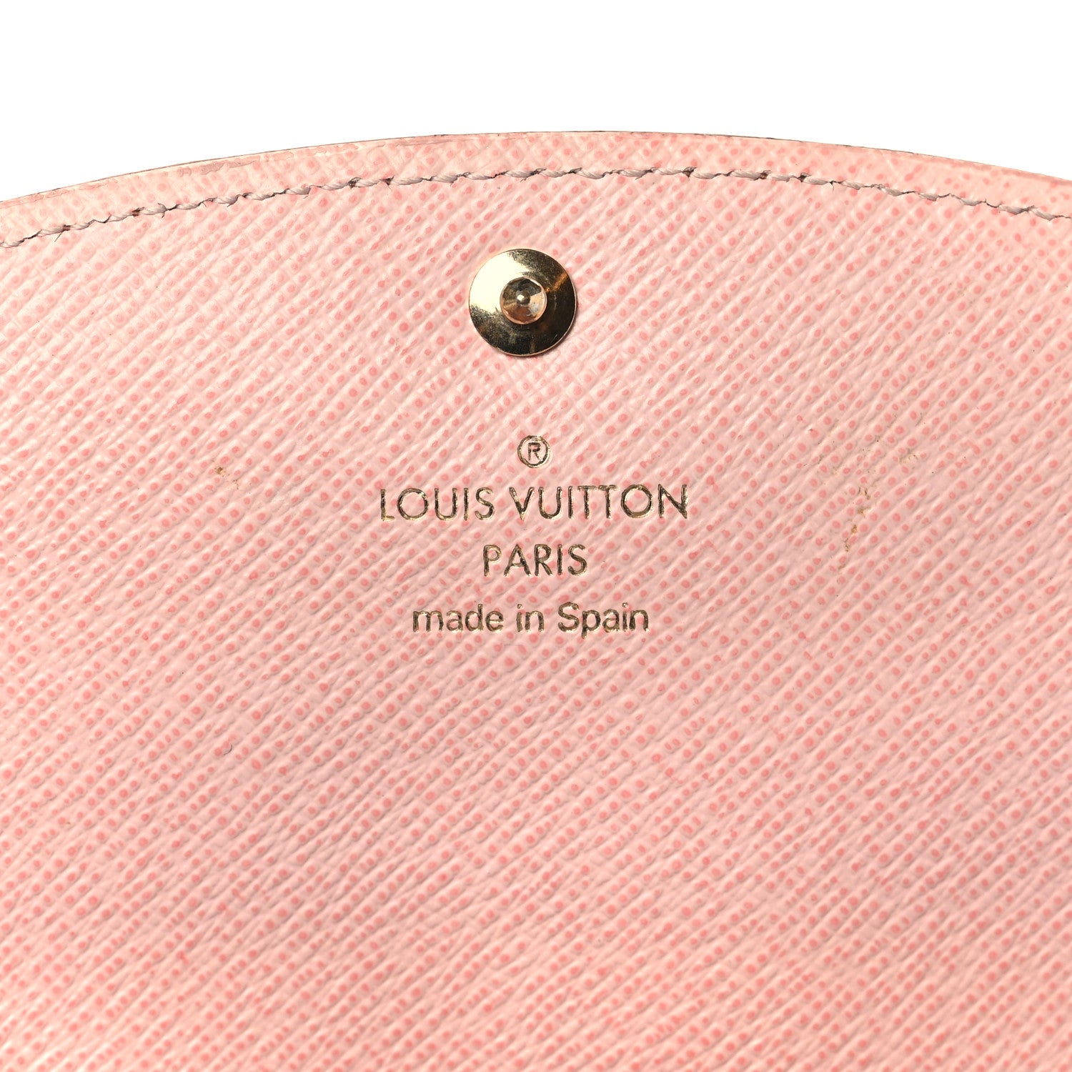 Louis Vuitton Damier Ebene Caissa Wallet Rose Ballerine 6 of 7