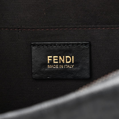 Fendi Zucchino Spalmati Vitello Messenger Bag Black 6 of 24