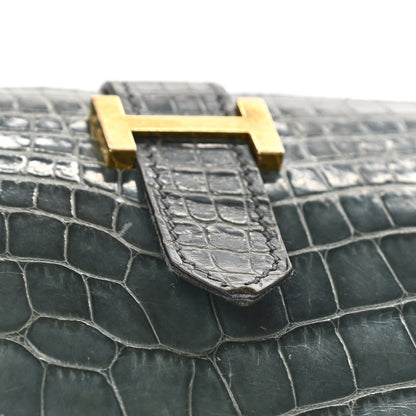 Hermes Shiny Alligator Bearn Wallet 11 of 11