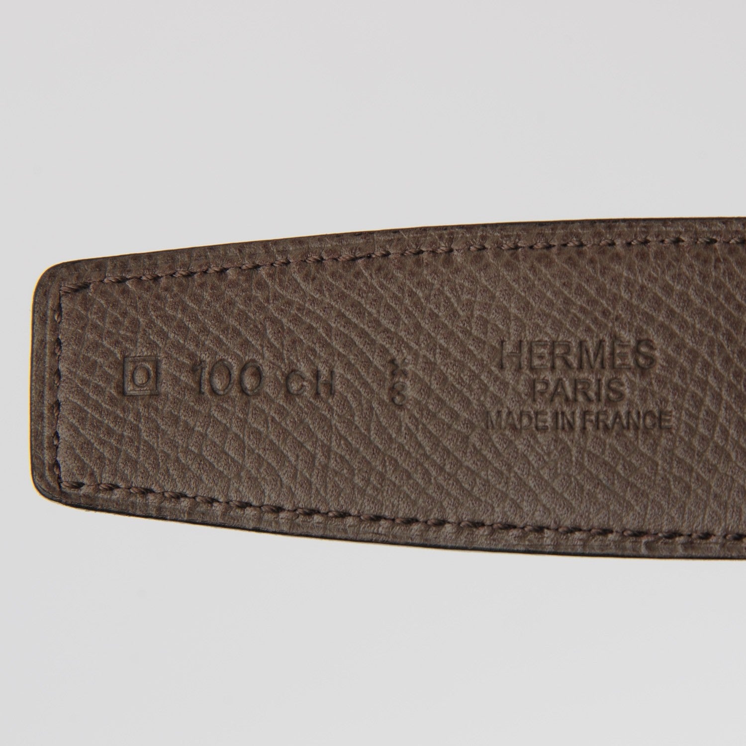 Hermes Epsom Swift 32mm Collier De Chien CDC Belt 100 Etain Tosca 6 of 8