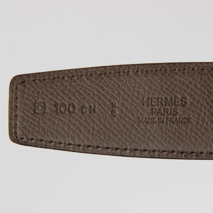 Hermes Epsom Swift 32mm Collier De Chien CDC Belt 100 Etain Tosca 6 of 8