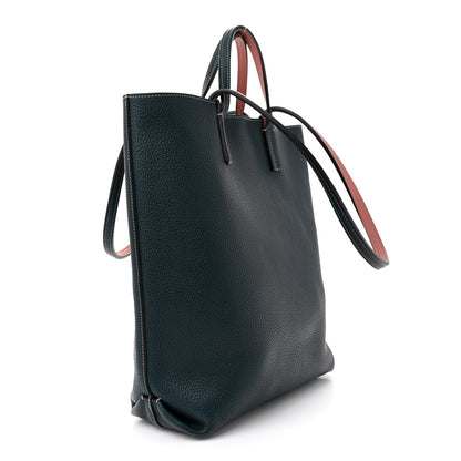Moynat Taurillon Blush Calfskin Quattro Reversible Tote TPM Blue Pink 4 of 18