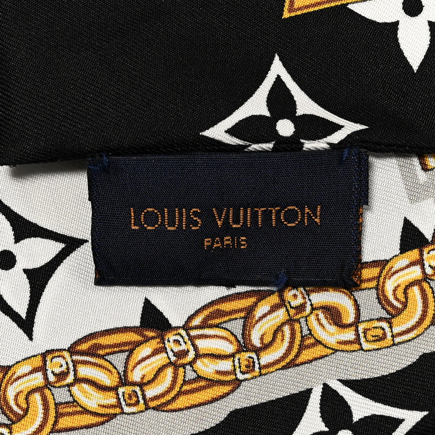 Louis Vuitton Silk Monogram Confidential Bandeau Black 4 of 5