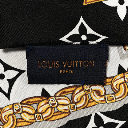 Louis Vuitton Silk Monogram Confidential Bandeau Black 4 of 5