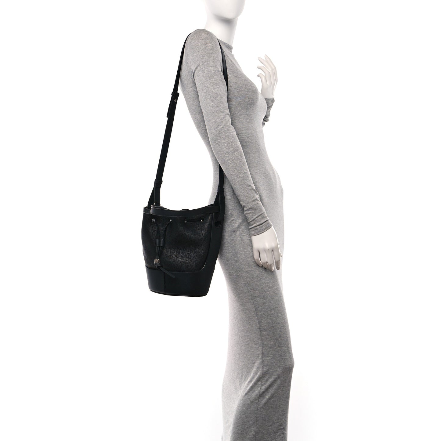 Nappa Calfskin Small Balloon Bag Black