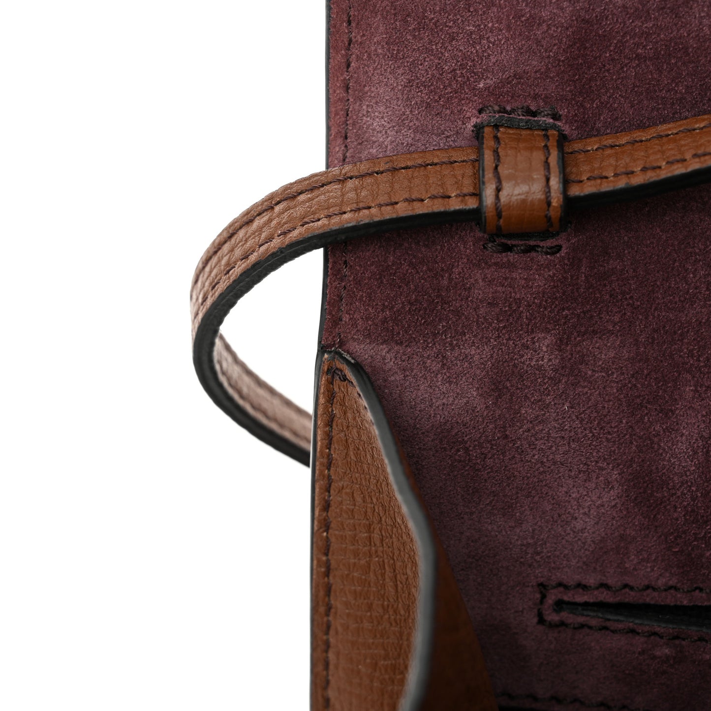 Derby Calfskin House Check Small Macken Crossbody Bag Tan