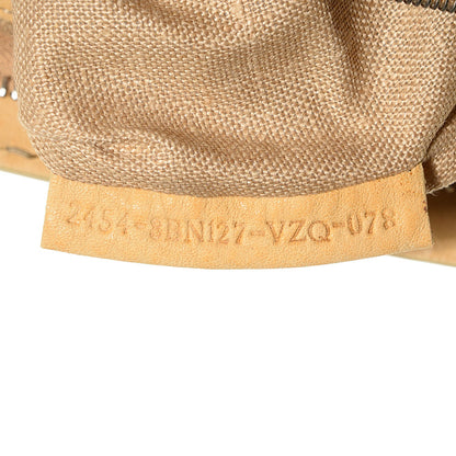 Fendi Woven Straw Calfskin Romano Selleria Medium Adele 1328 Bag Naturale 9 of 10