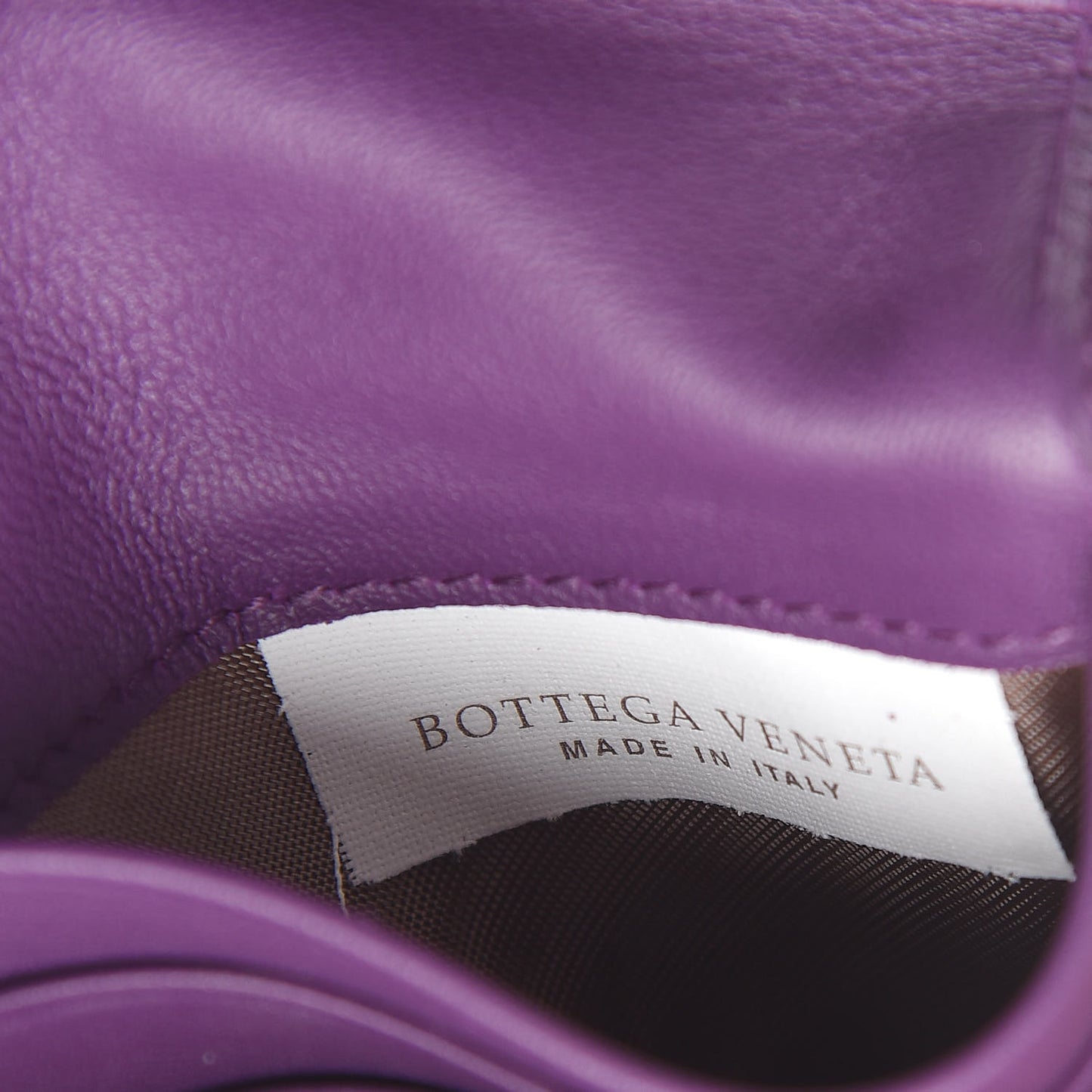 Nappa Intrecciato French Flap Wallet Plum