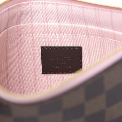Louis Vuitton Damier Ebene Neverfull MM GM Pochette Rose Ballerine 5 of 6