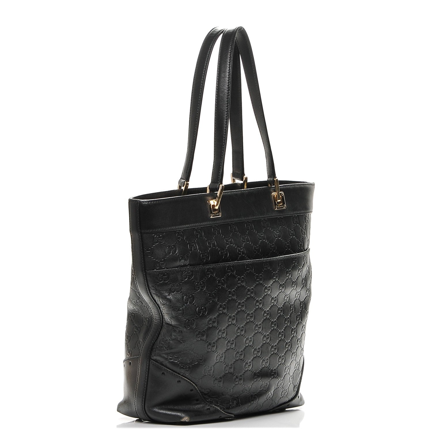 Gucci Guccissima Small Punch Tote Black 3 of 6