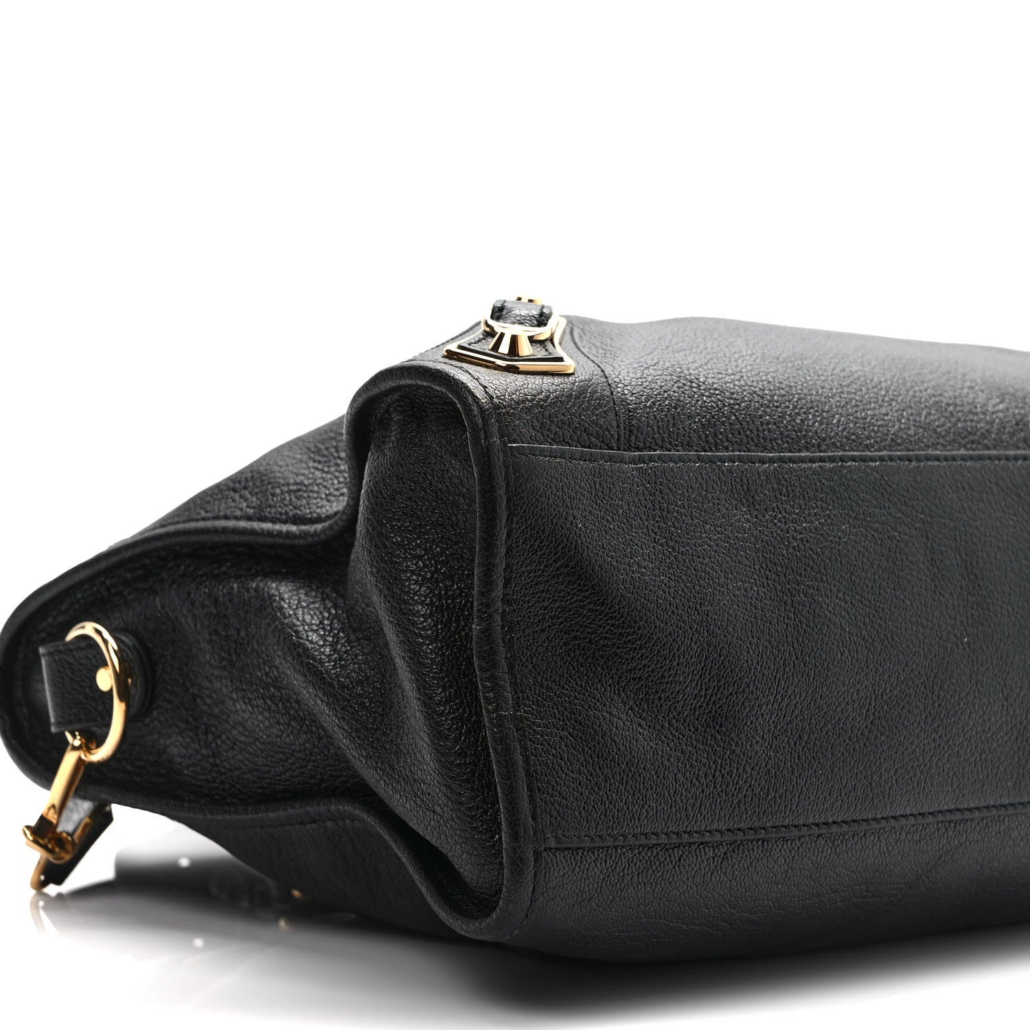 Balenciaga Chevre Gold Metallic Edge Hardware City Black 8 of 10