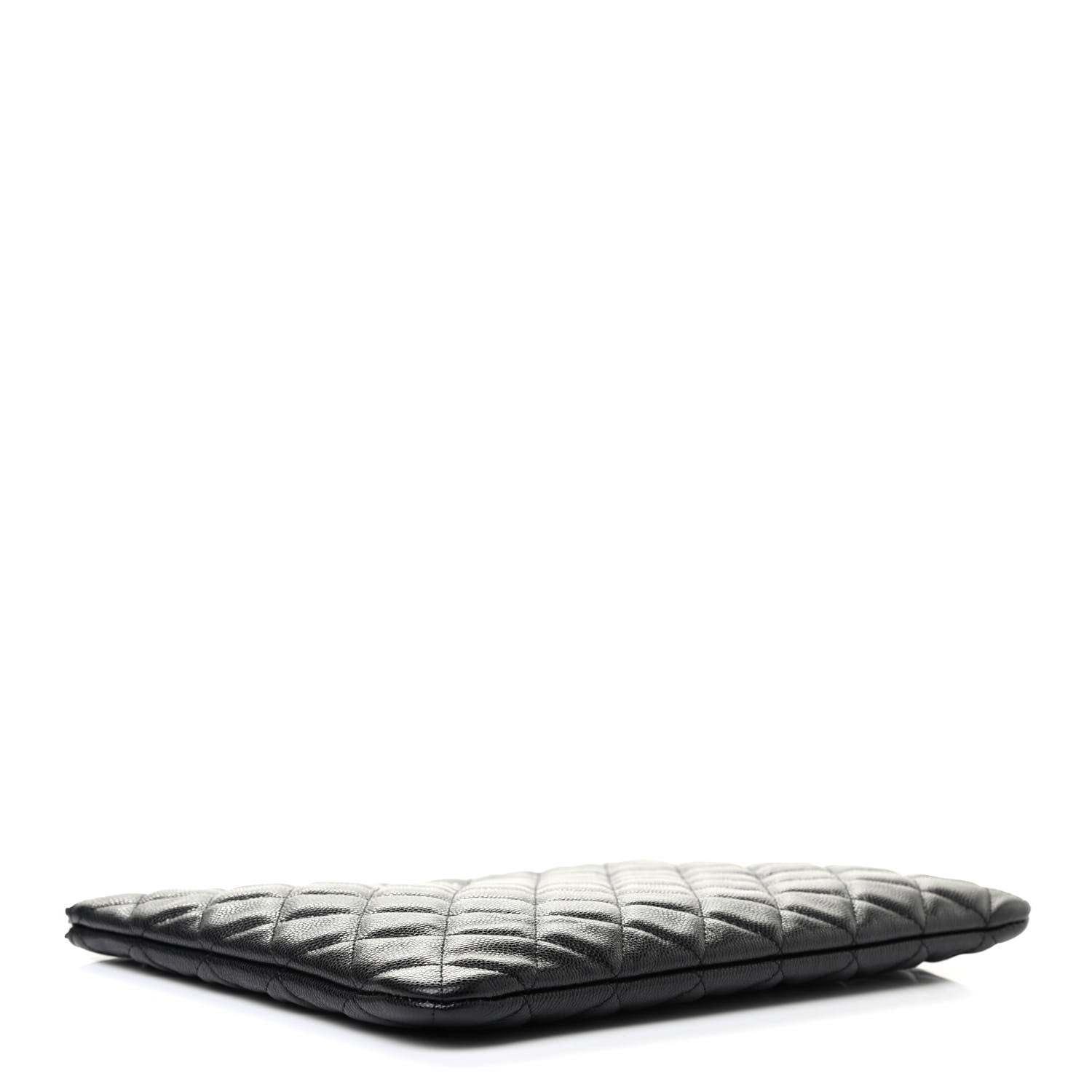 Chanel Caviar Quilted Medium Cosmetic Case Black 4 of 7