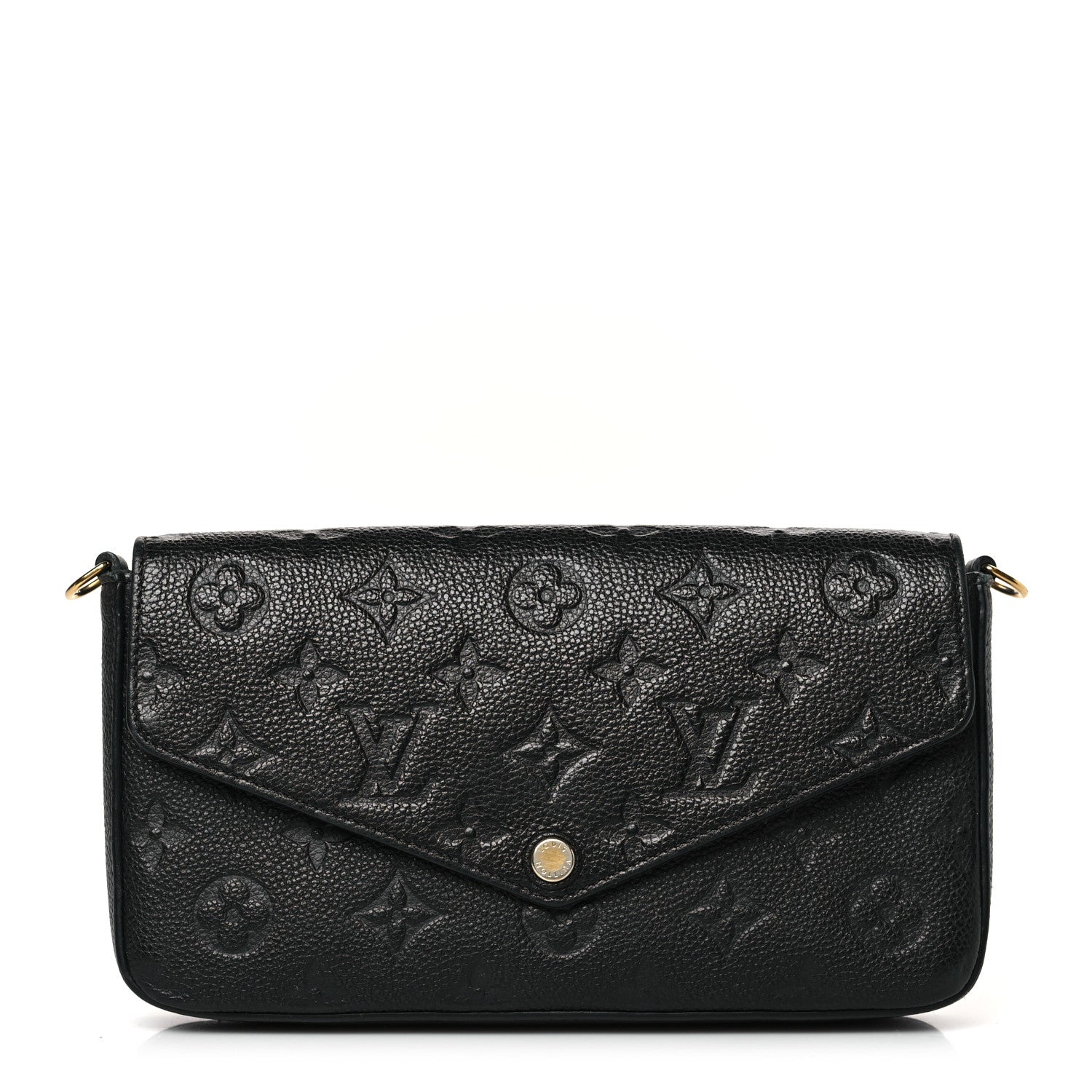 Louis Vuitton Empreinte Pochette Felicie Chain Wallet Black 1 of 10