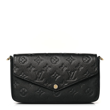 Louis Vuitton Empreinte Pochette Felicie Chain Wallet Black 1 of 10
