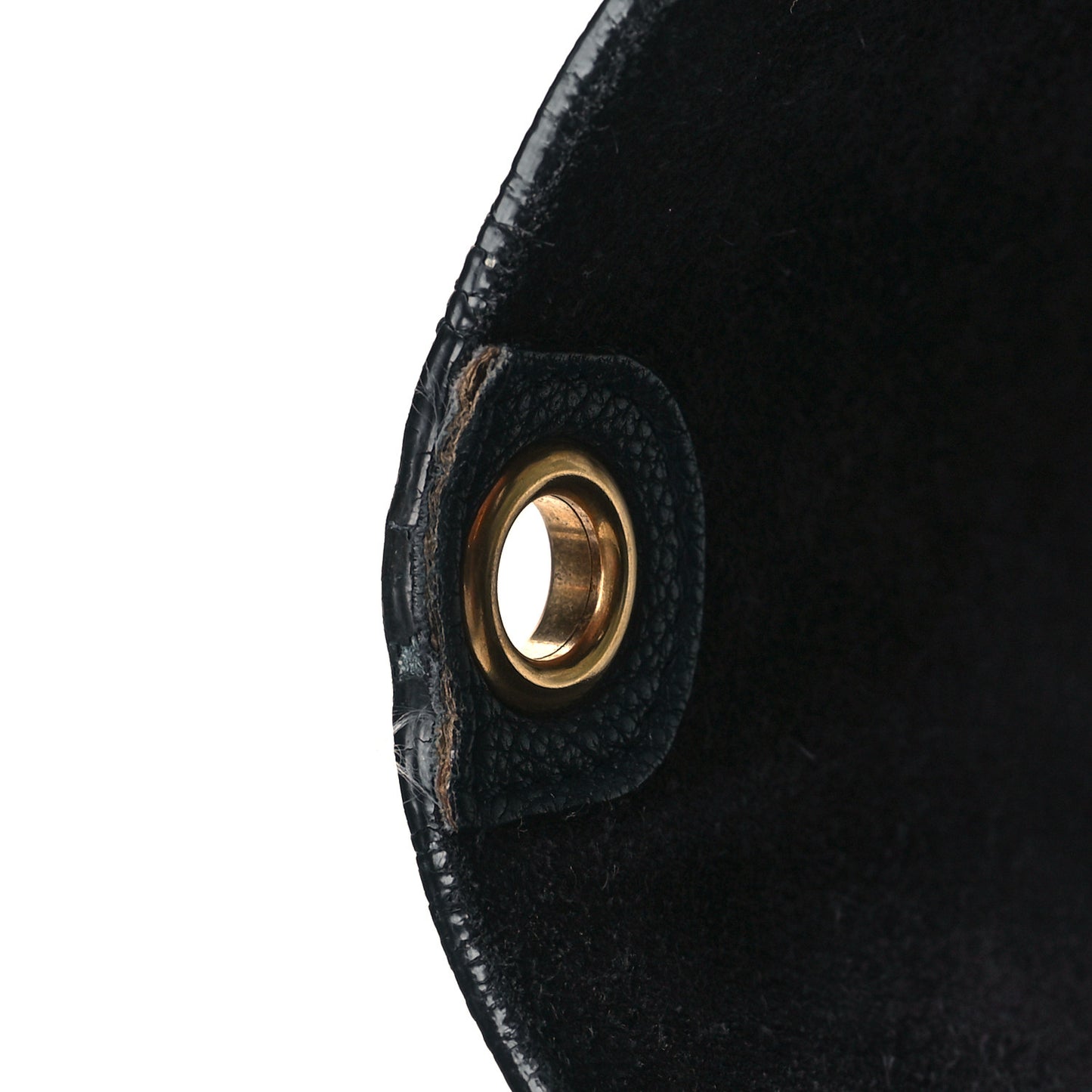 Soft Grained Calfskin Sangle Bucket Bag Navy Blue