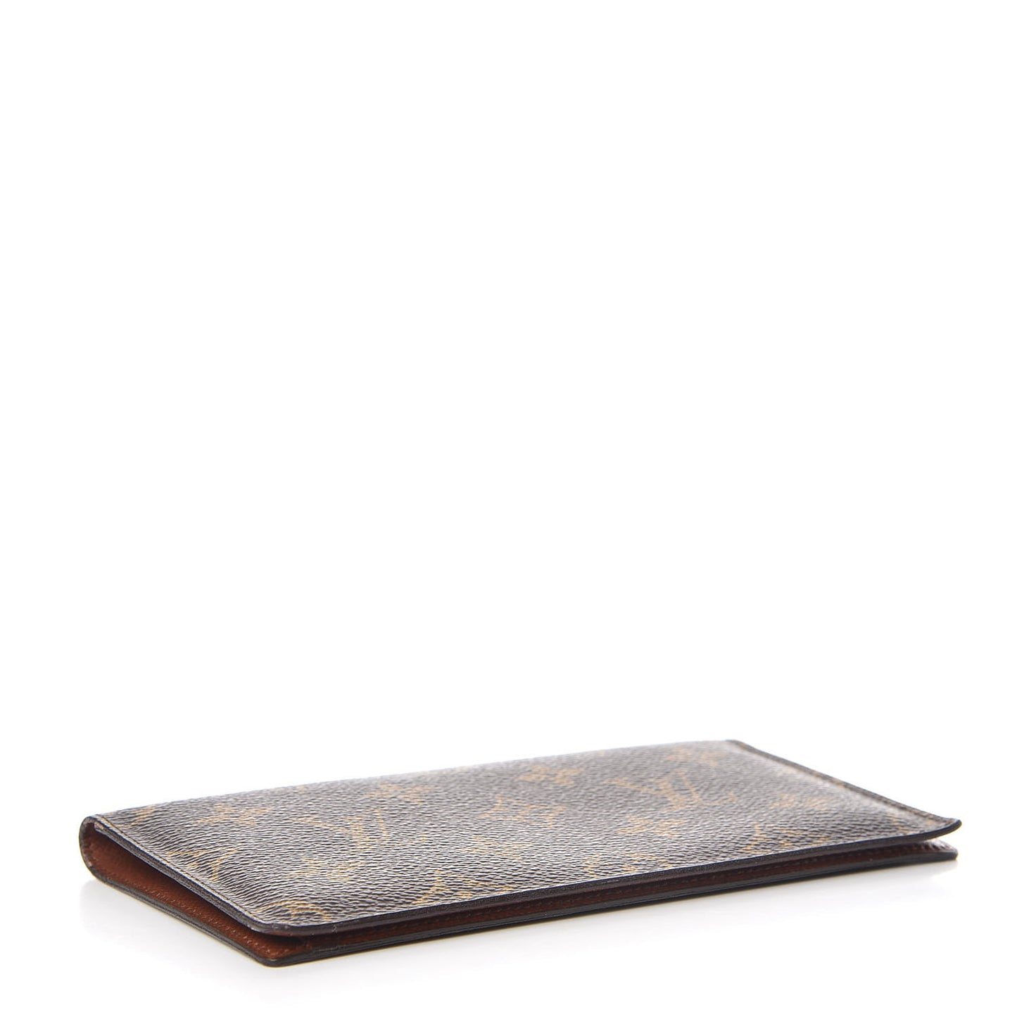 Monogram Simple Checkbook Holder Wallet Cover