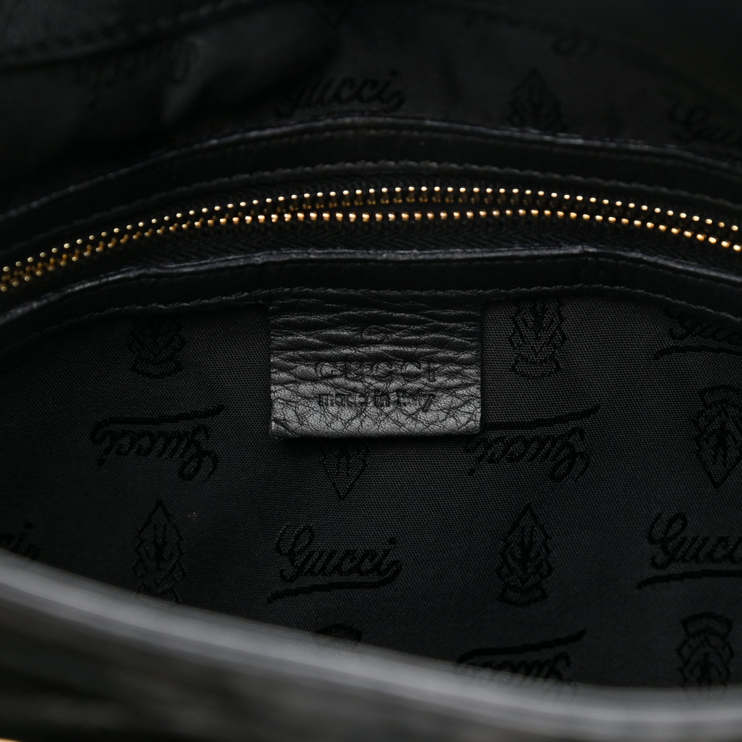 Gucci Calfskin Queen Bow Hobo Black 8 of 11