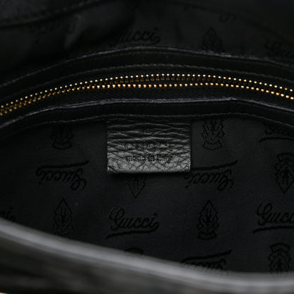 Gucci Calfskin Queen Bow Hobo Black 8 of 11