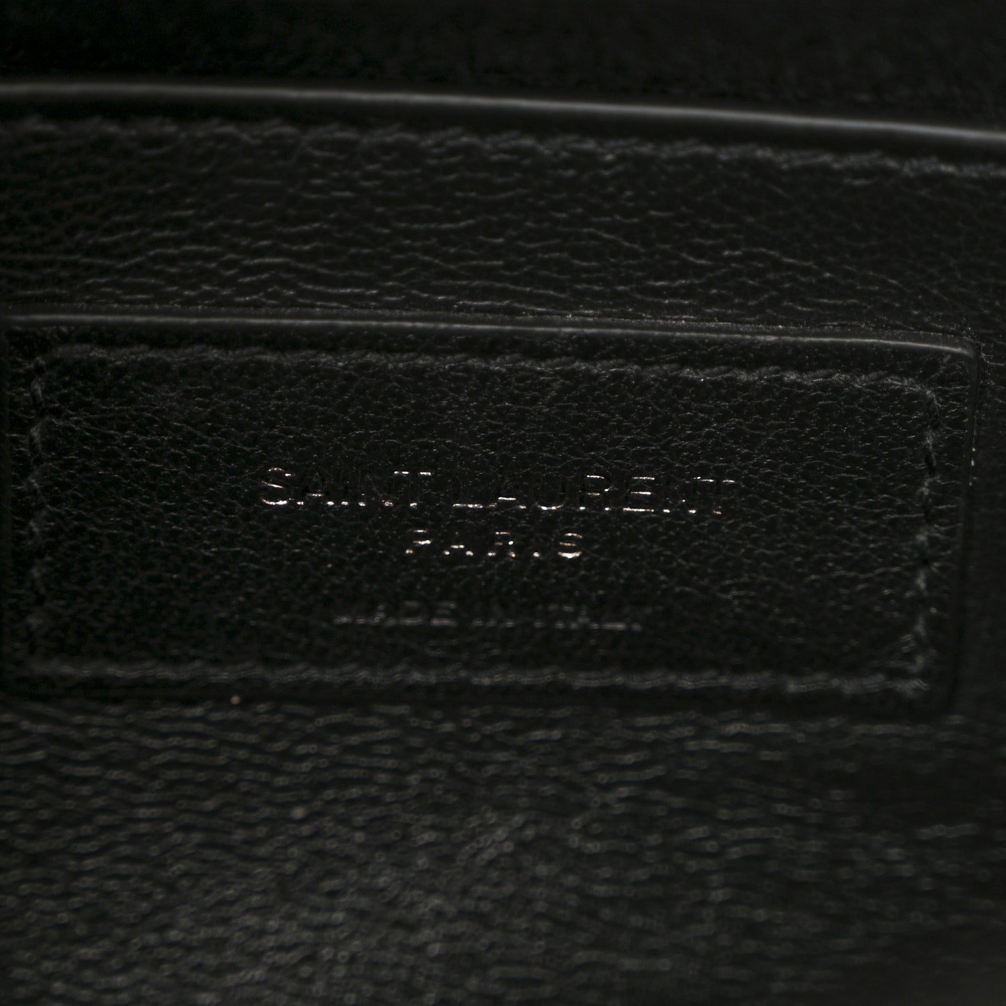 Sheepskin Matelasse Chevron Monogram Monochrome Large College Satchel Black