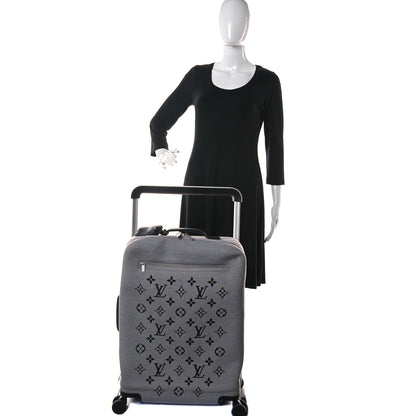 Louis Vuitton Knit Monogram Horizon Soft 55 Suitcase Grey 2 of 16