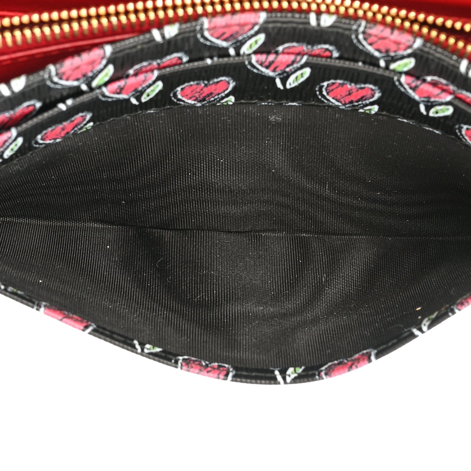 Prada Vitello Move Love Continental Flap Travel Wallet Black 5 of 18