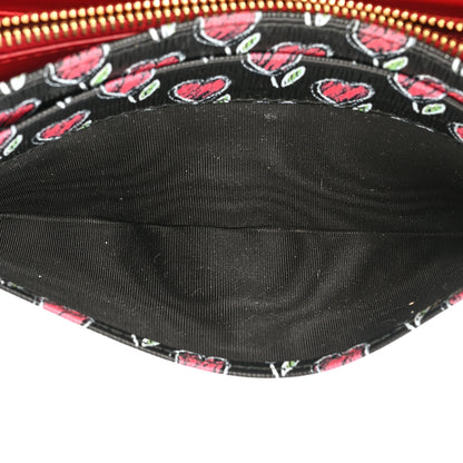 Prada Vitello Move Love Continental Flap Travel Wallet Black 5 of 18