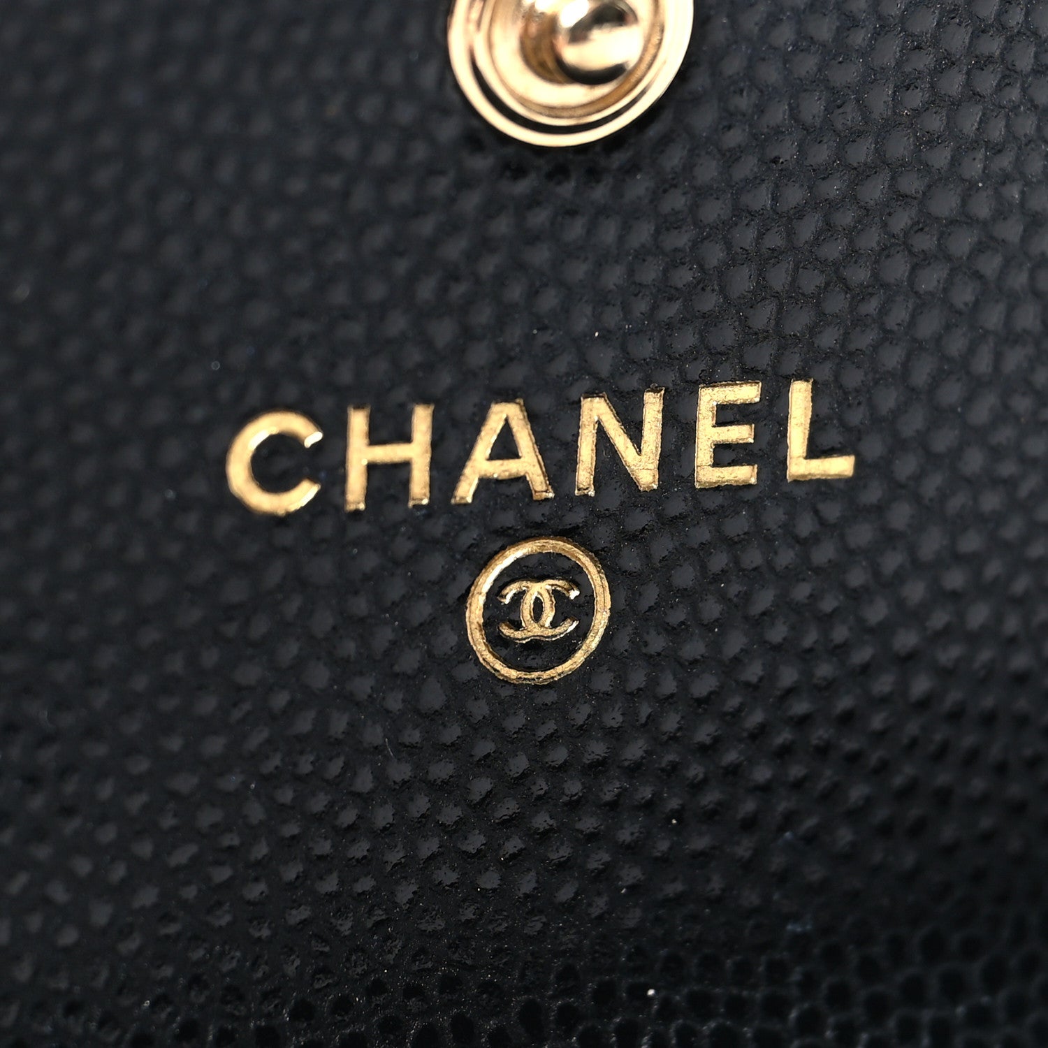 Chanel Caviar Quilted Crystal CC Flap Card Holder Black 6 of 10
