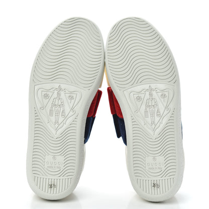 Gucci Calfskin Velvet Womens Bow Ace Sneakers 35.5 White 4 of 8