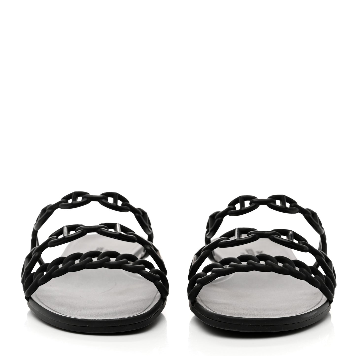 Rubber Chaine d'Ancre Rivage Sandals 35 Black