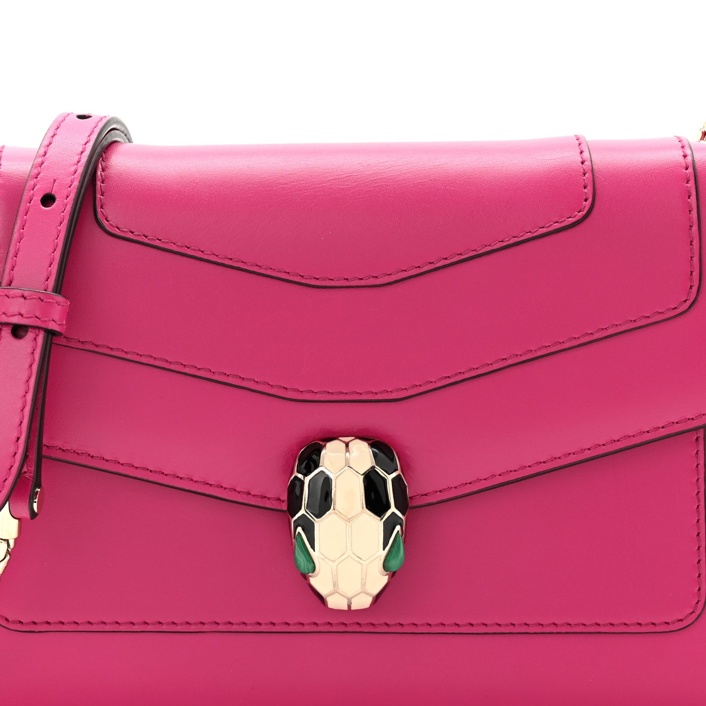 Calfskin Serpenti Forever Crossbody Bag Pink