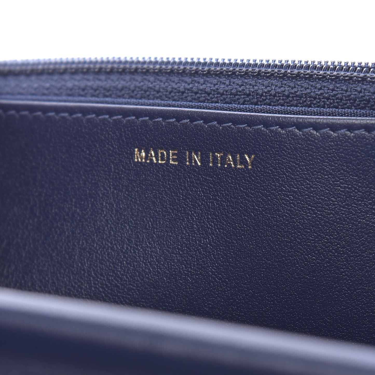 Caviar Quilted Boy Wallet On Chain WOC Navy