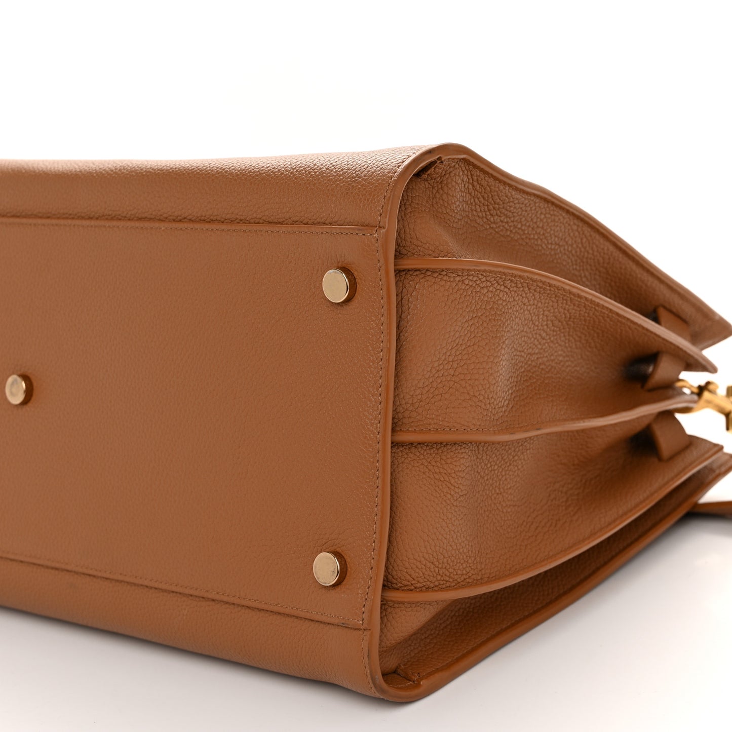 Grained Calfskin Large Supple Sac De Jour Cinnamon