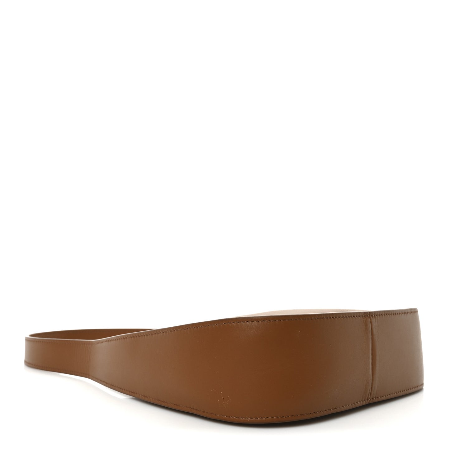 Smooth Calfskin Half Moon Shoulder Bag Chestnut