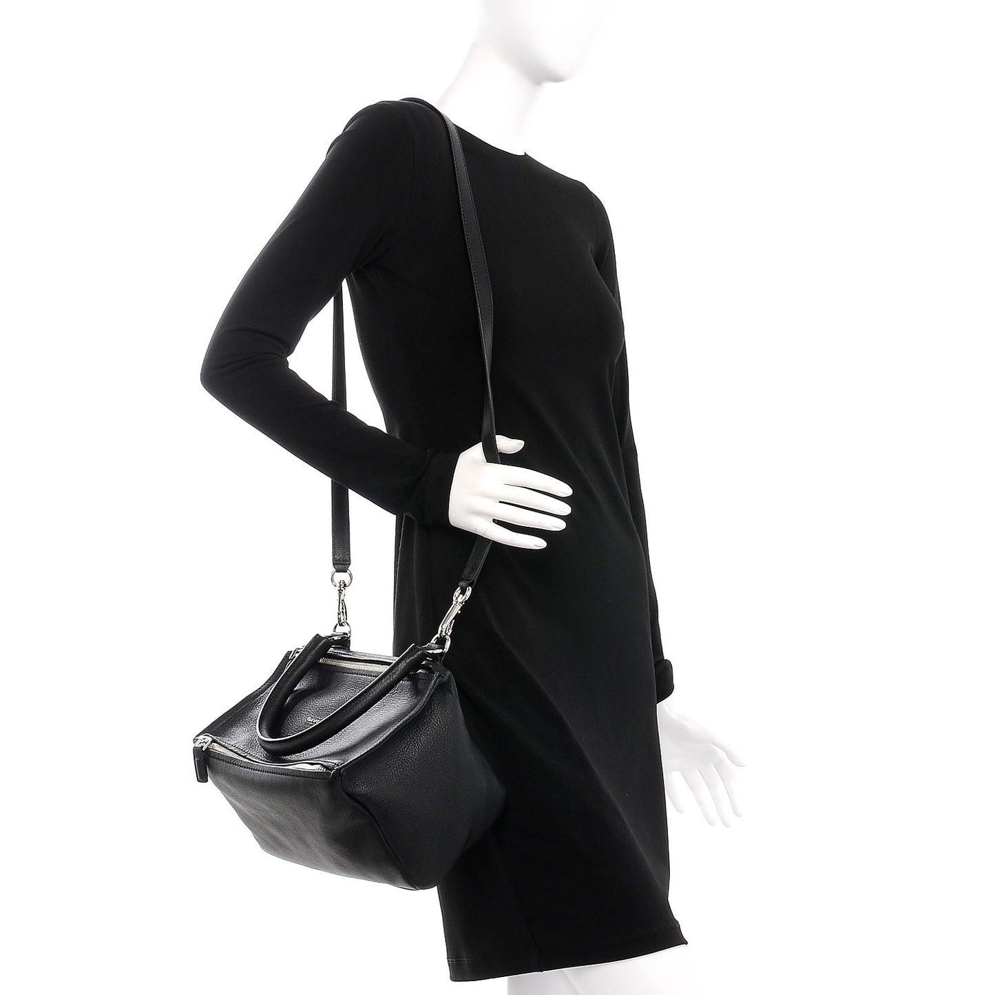 Sugar Goatskin Small Pandora Black