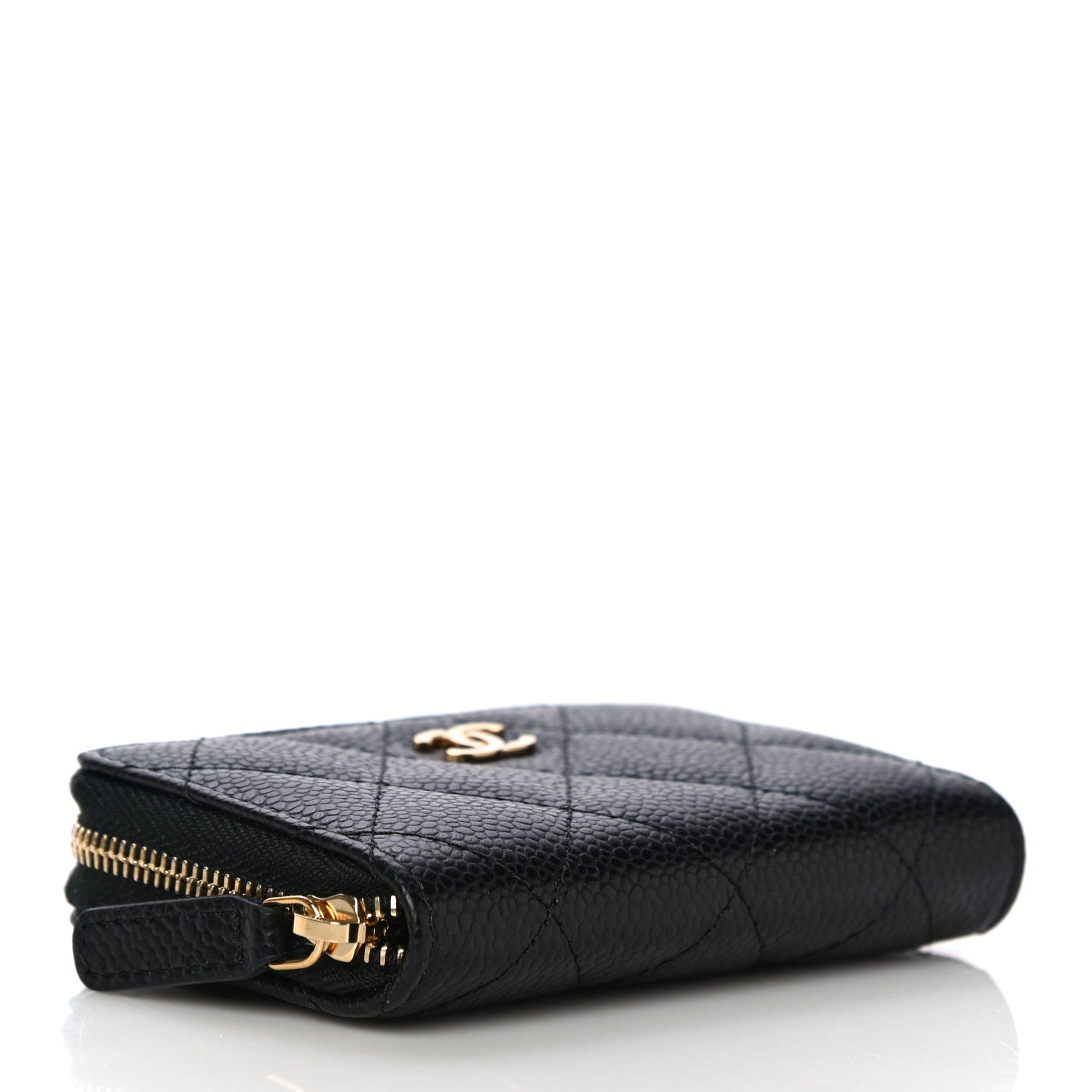 Chanel Caviar Quilted Classic Zipped Coin Purse Black 4 of 12