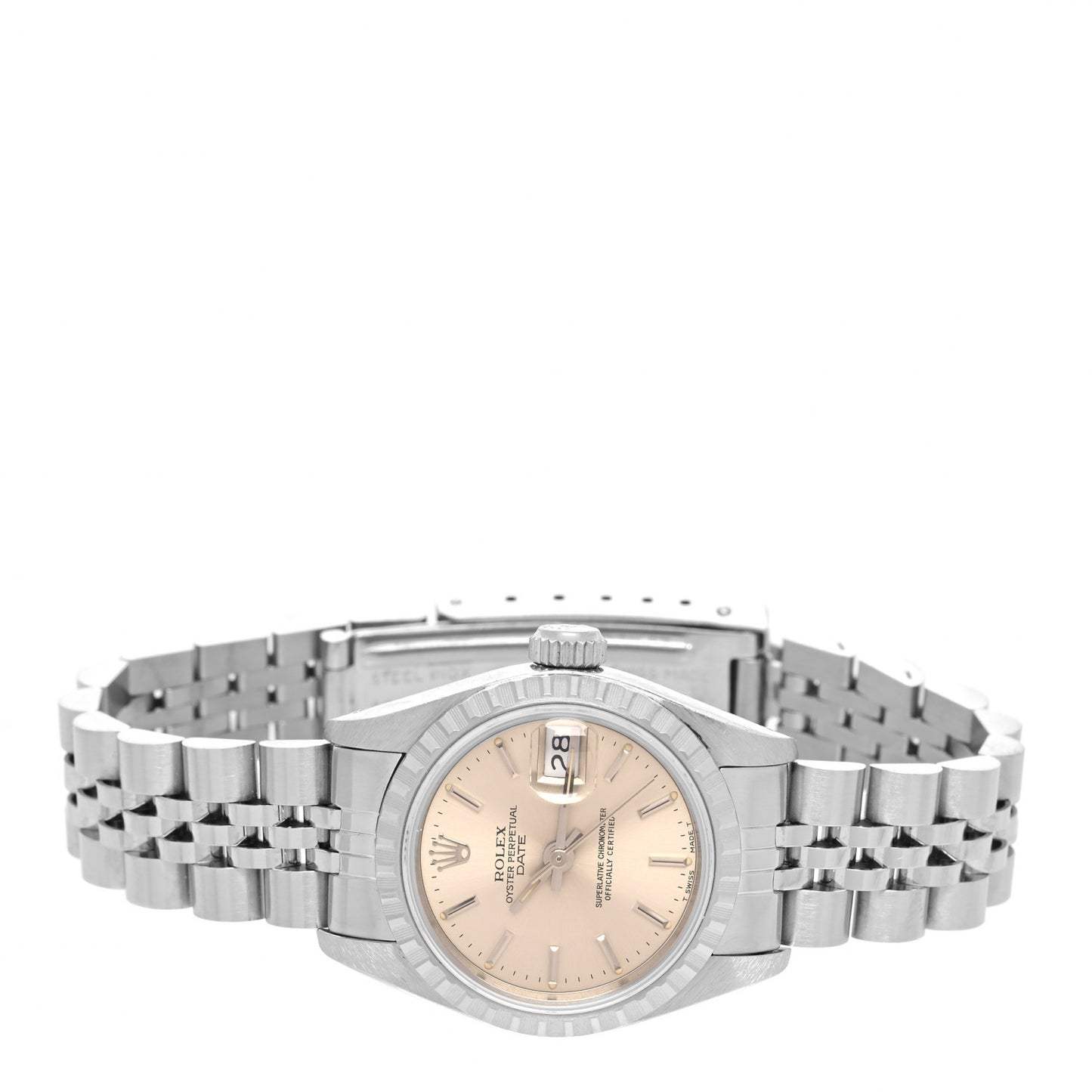 Stainless Steel 26mm Oyster Perpetual Date Watch Silver 69240