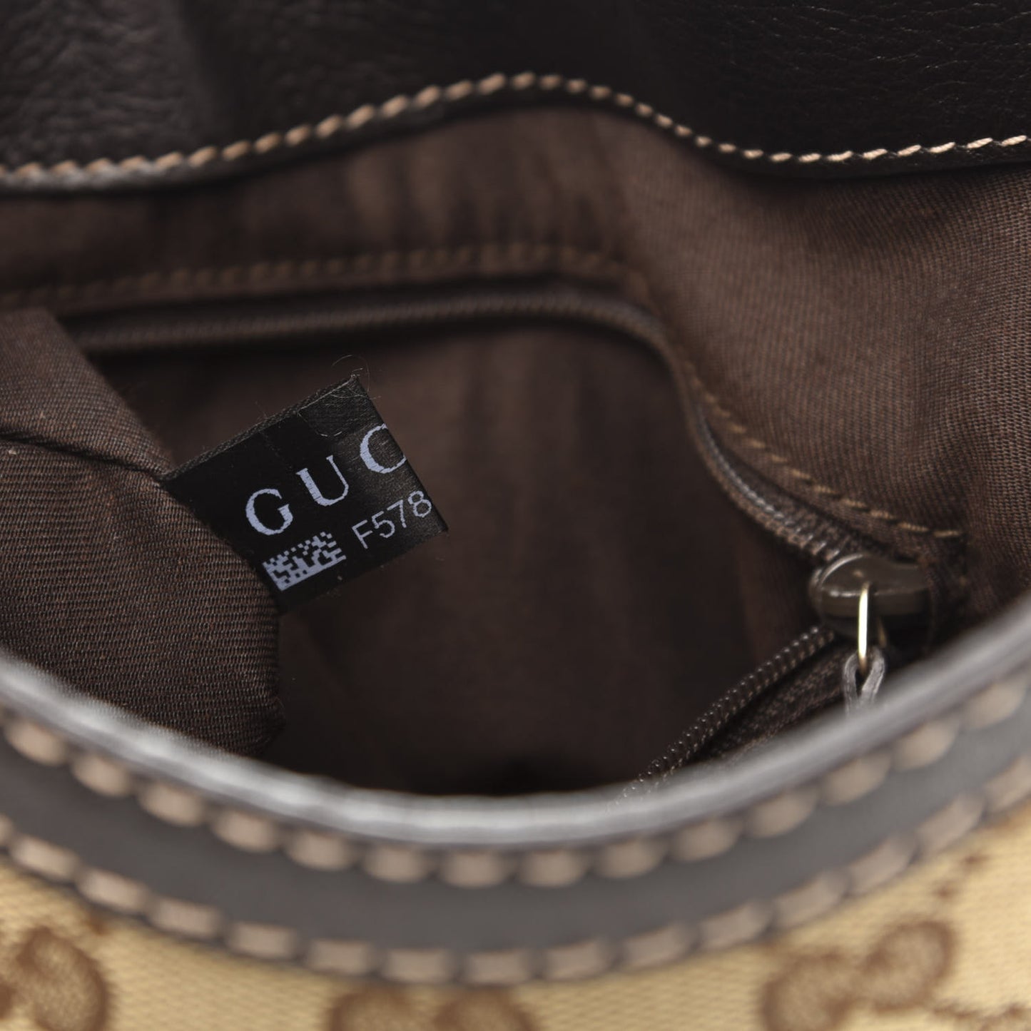 Monogram Medium New Ladies Web Hobo Dark Brown