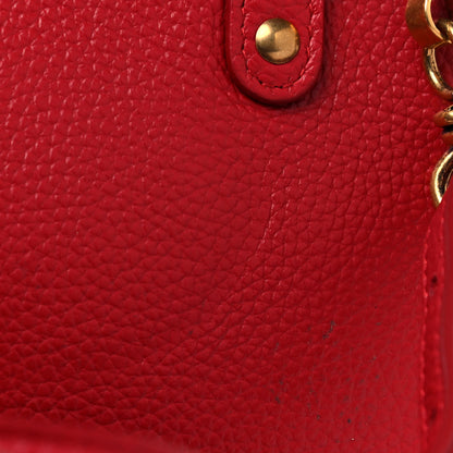 Balenciaga Grained Calfskin Neo Classic Gold Hardware Nano City Crossbody Medium Red 10 of 10