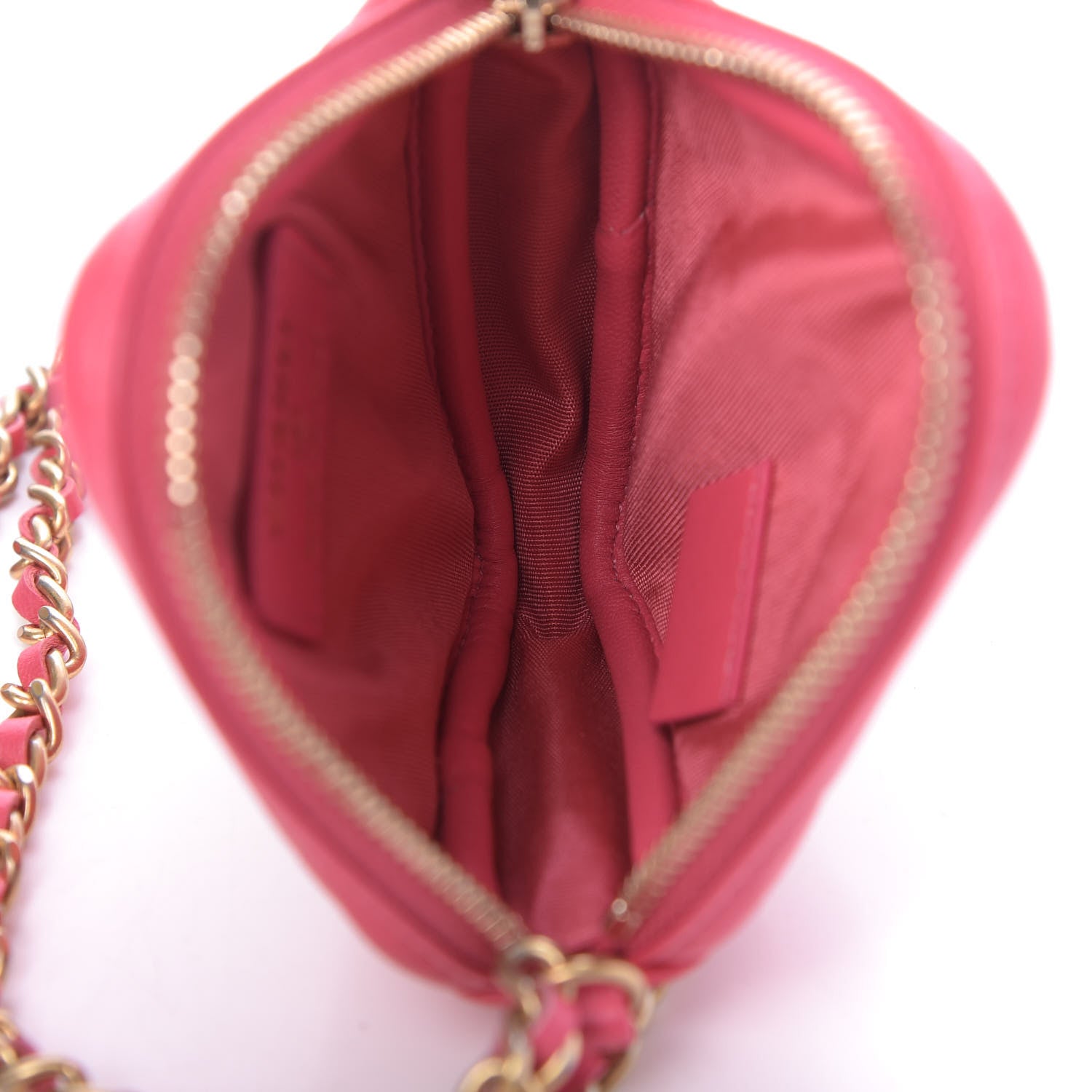 Chanel Lambskin Quilted Clutch With Chain Bag Pink 5 of 10