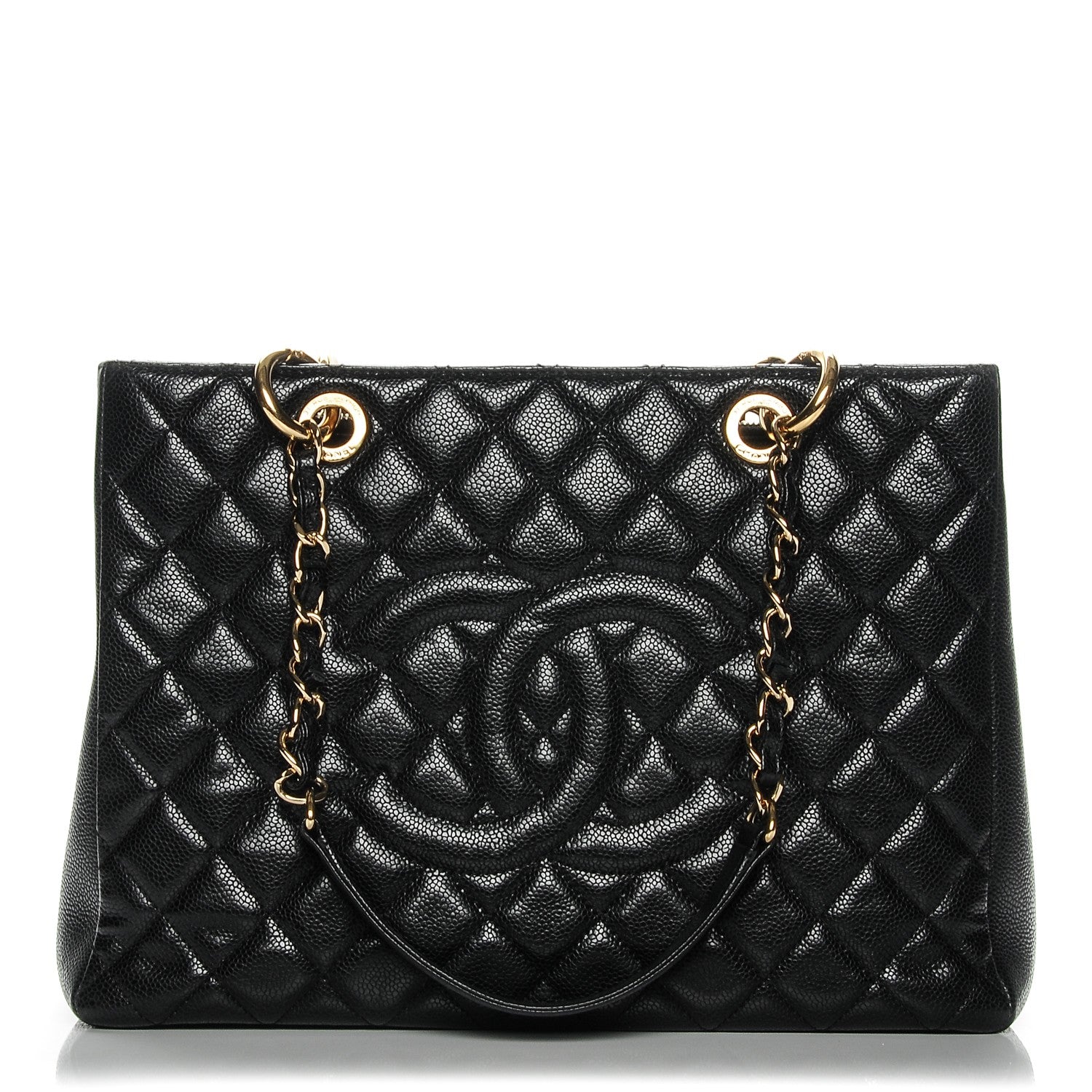 Chanel Caviar Quilted Grand Shopping Tote GST Black 1 of 8
