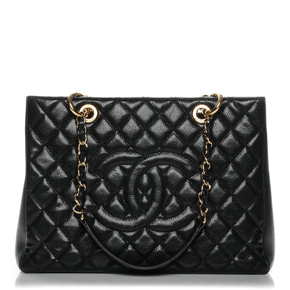 Chanel Caviar Quilted Grand Shopping Tote GST Black 1 of 8