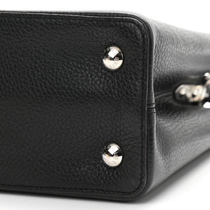 Louis Vuitton Taurillon Capucines PM Black 9 of 10