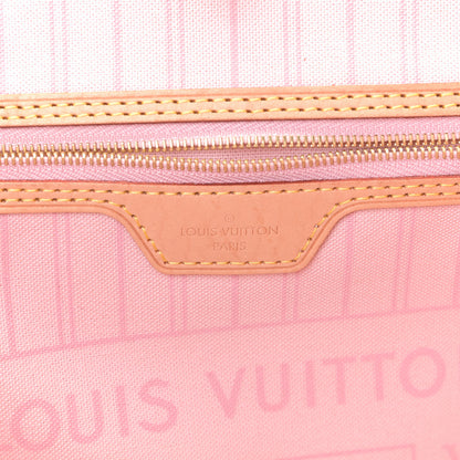 Louis Vuitton Damier Azur Neo Neverfull MM Rose Ballerine 5 of 5