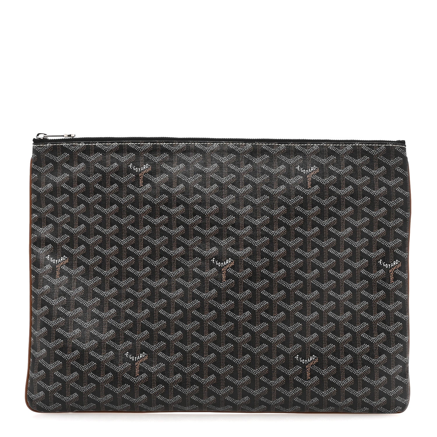 Goyard Goyardine Senat Pochette GM Black Gold 1 of 9