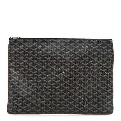Goyard Goyardine Senat Pochette GM Black Gold 1 of 9