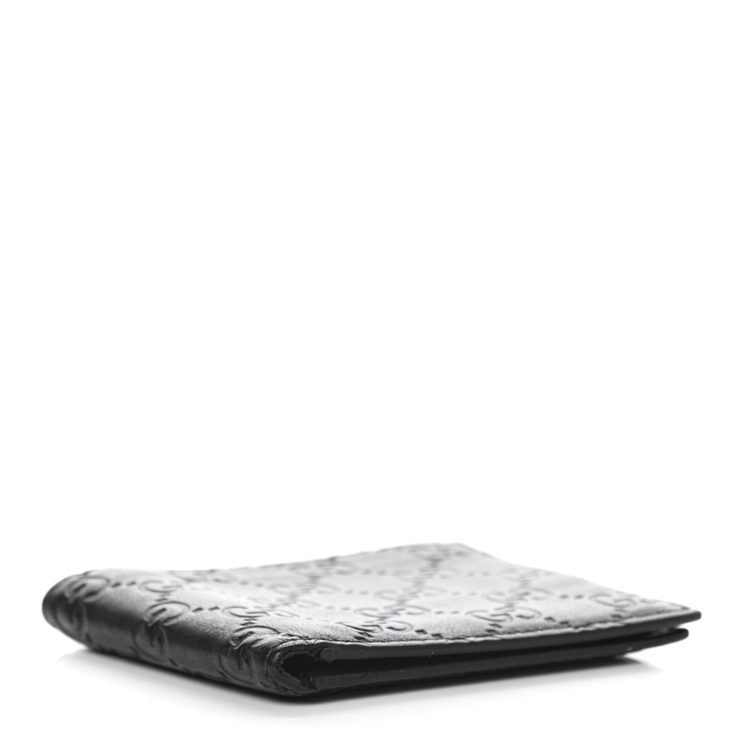 Gucci Guccissima Bi-Fold Wallet Black 4 of 12